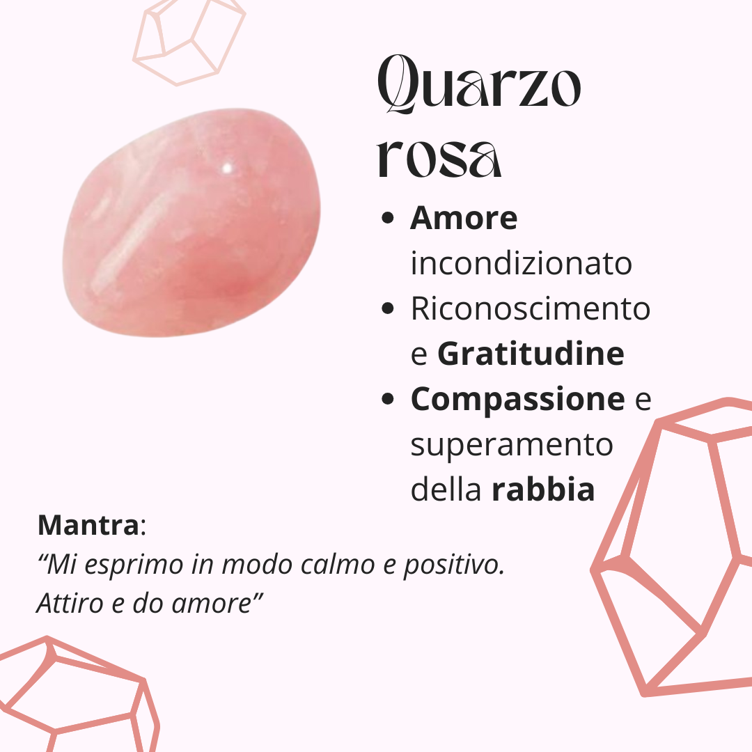 Collana Single Chip Quarzo Rosa