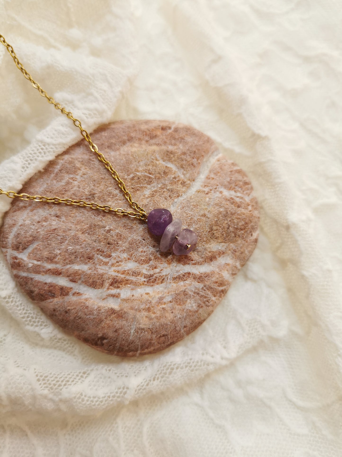 Collana Trilogy Chips Ametista