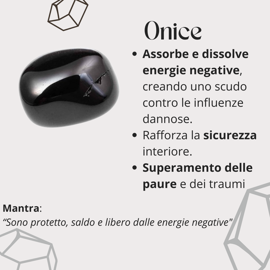 Collana in onice nera