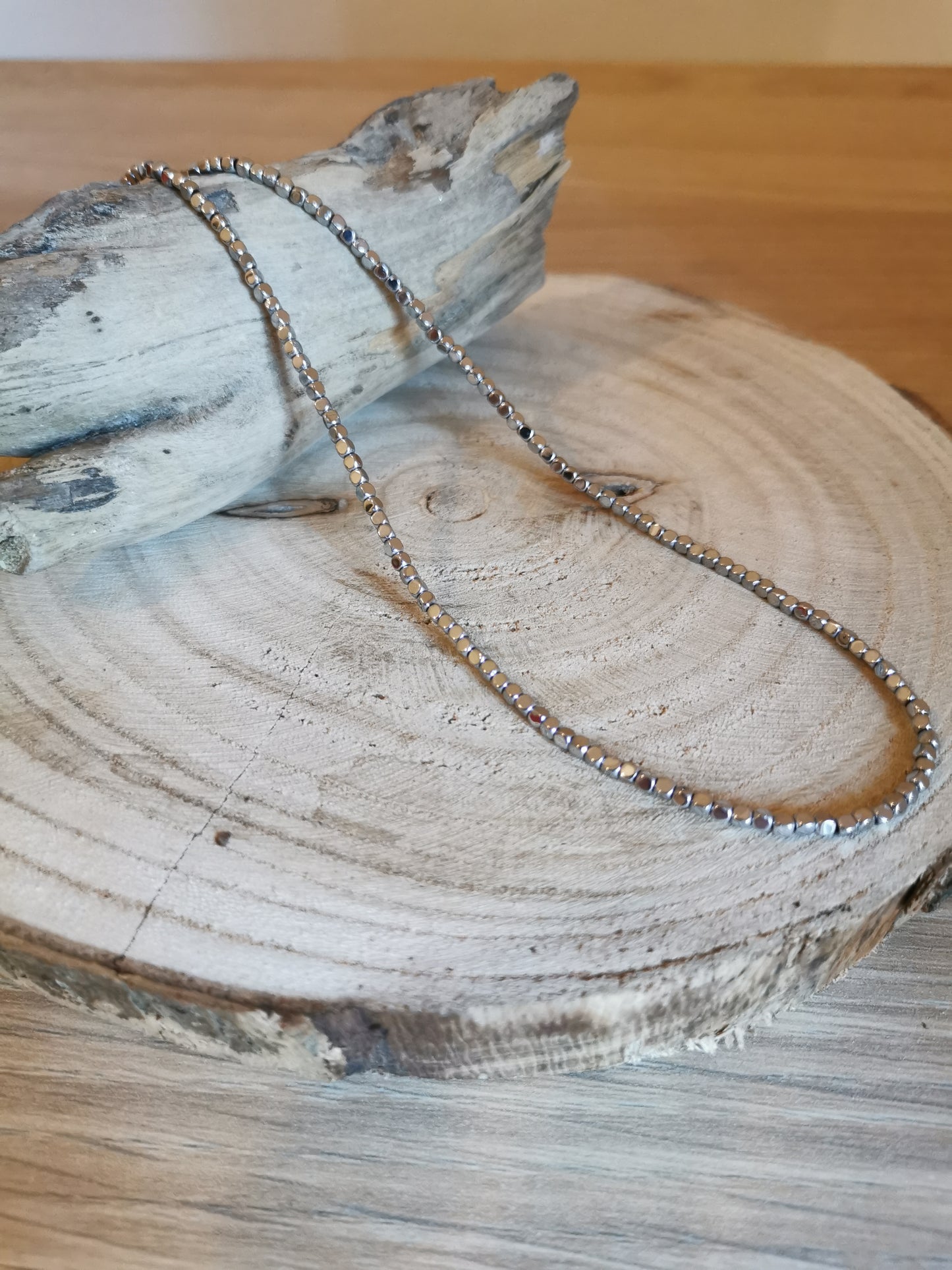 Collana Granelli Ematite