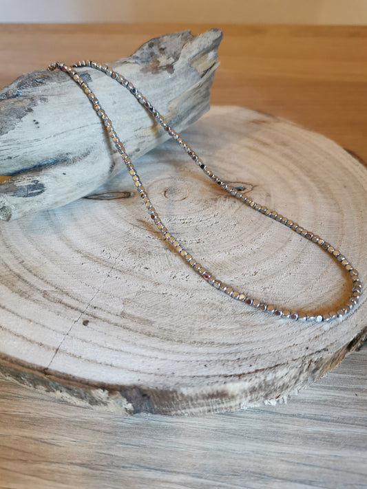 Collana Granelli Ematite